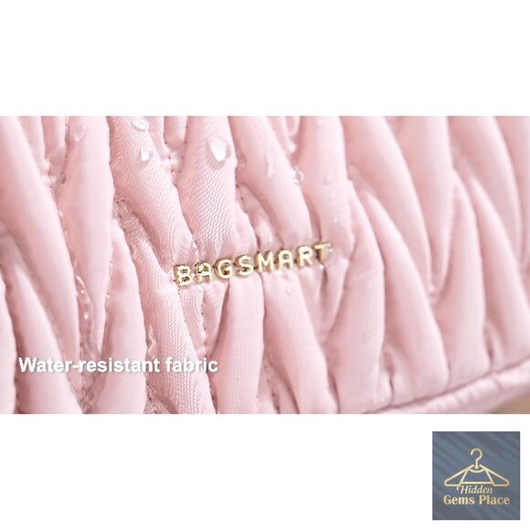 Lightweight Quilted Puffer Hobo Crossbody Bag with Adjustable Strap - Picture 7 of 7